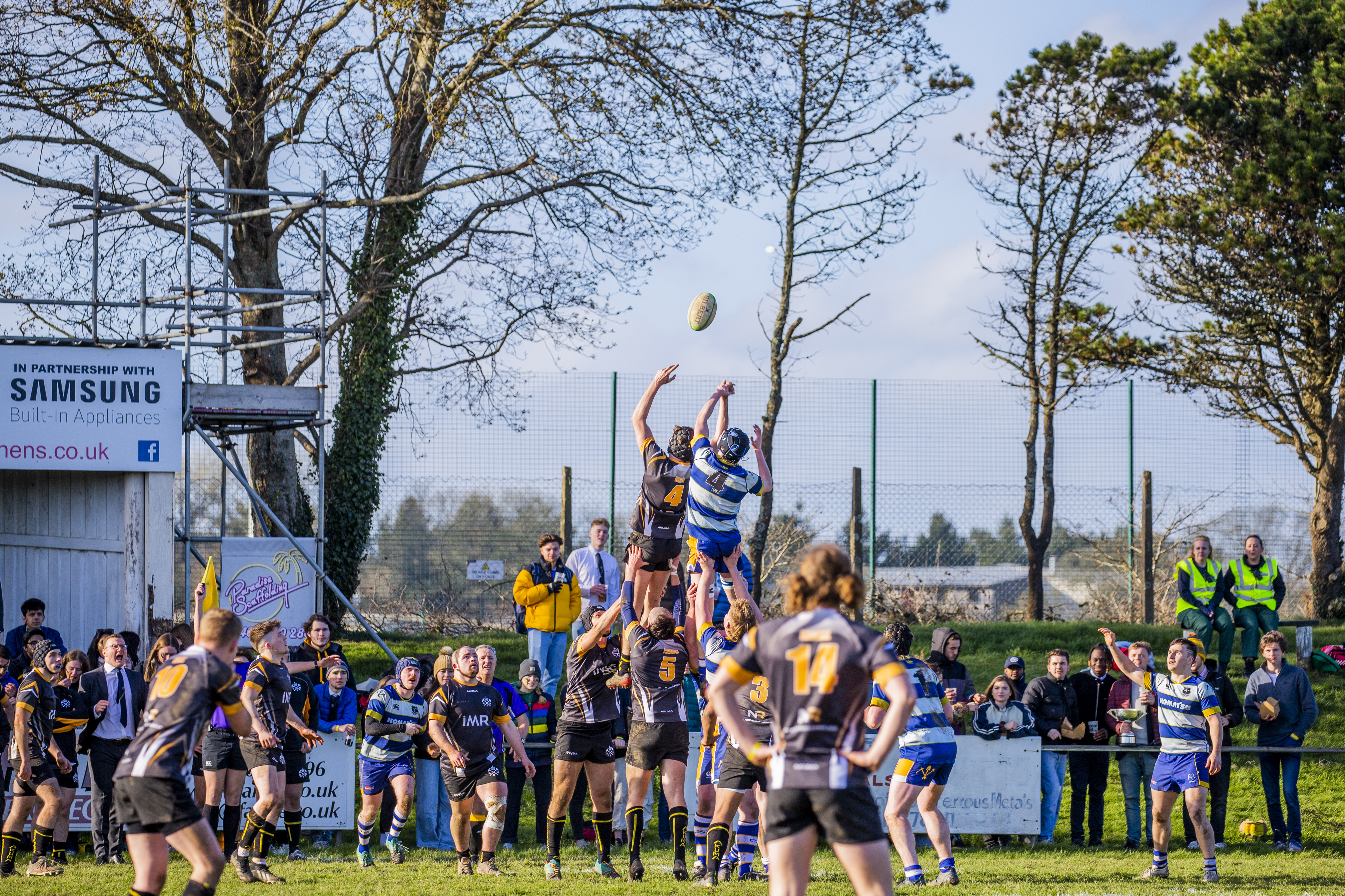 The CSM rugby team during Bottle Match.