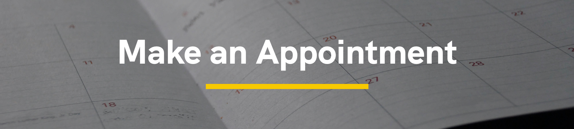 Make An Appointment Header