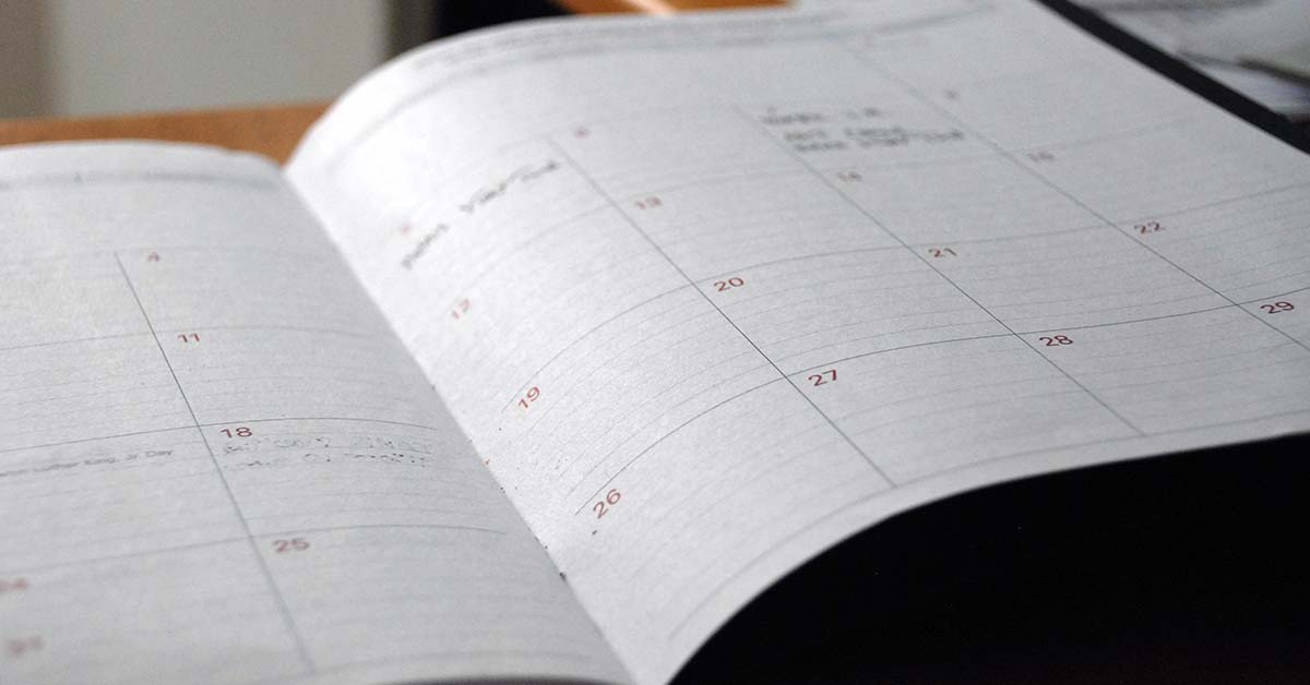 An open diary resting on a table