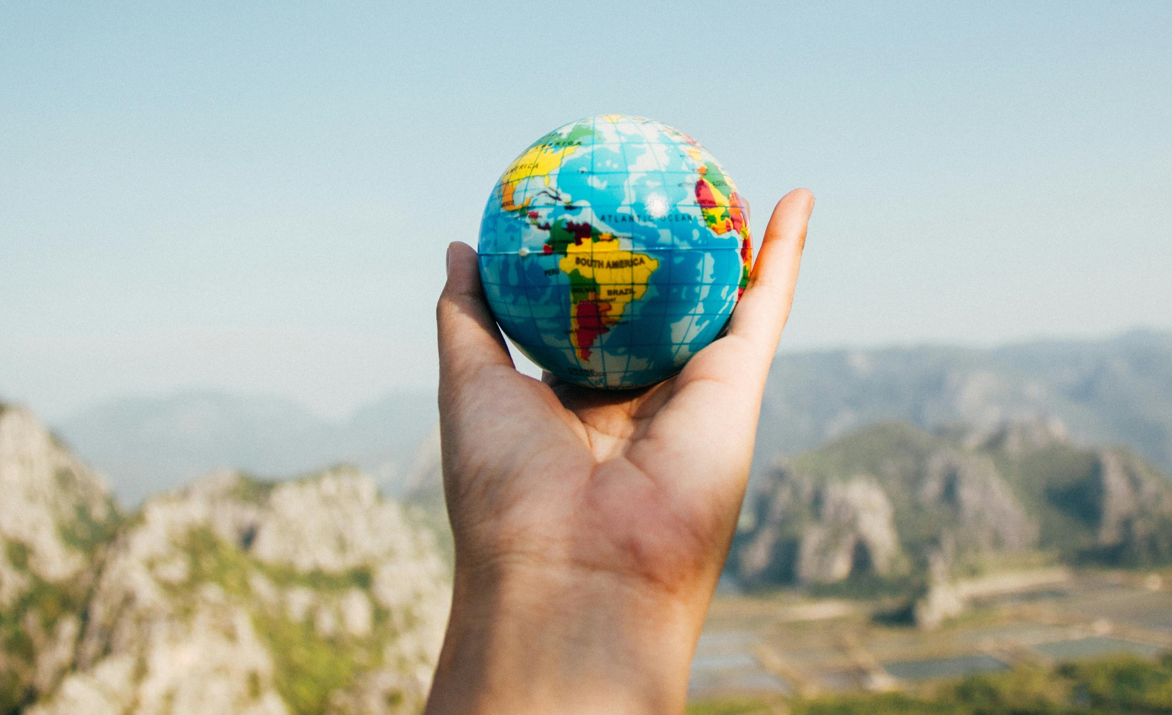 World in someone's hand