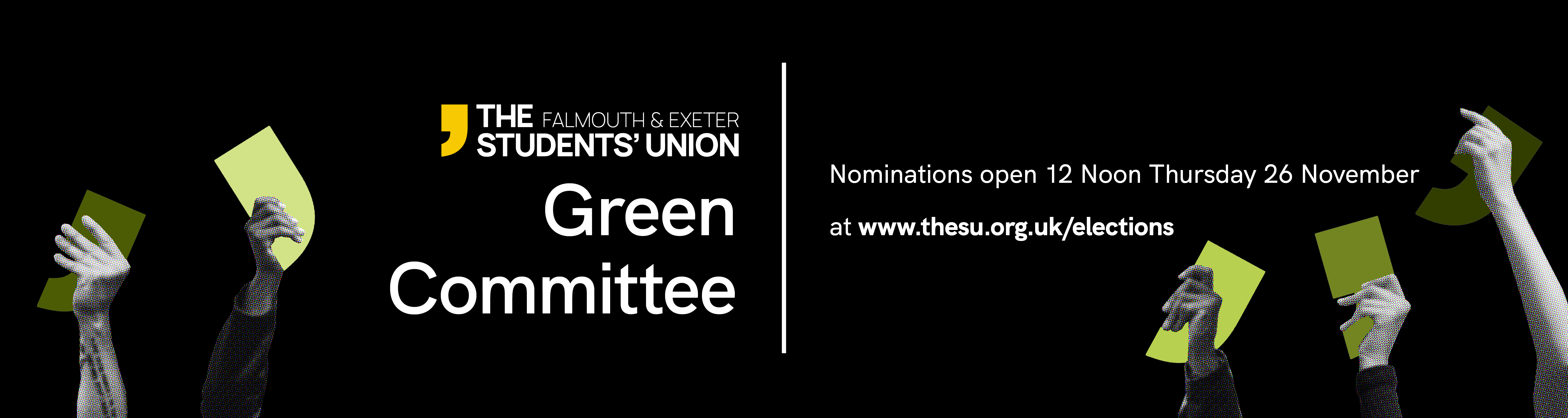 Green Committee Elections - nominations open 12 noon Thursday 26 November