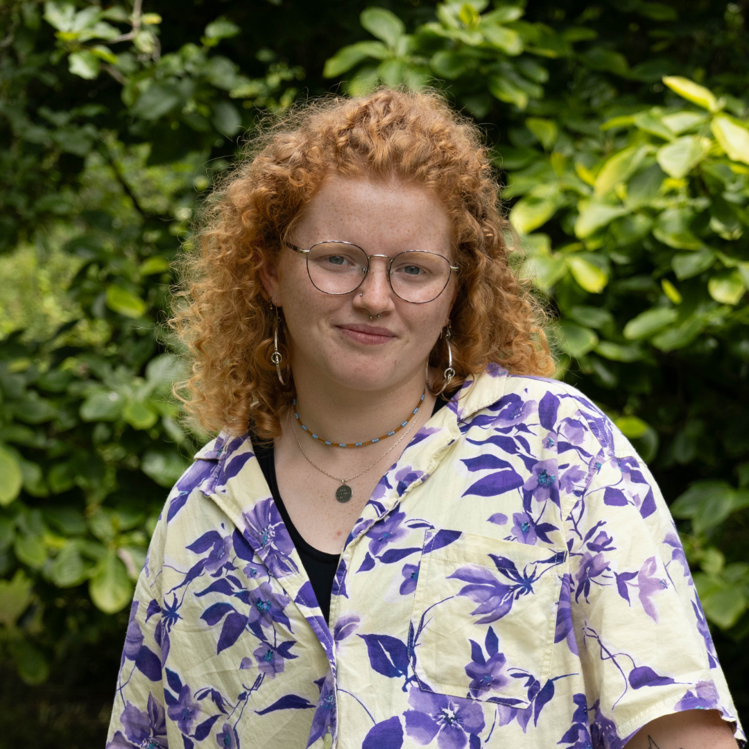 A photo of Fina in the walled gardens on Penryn Campus