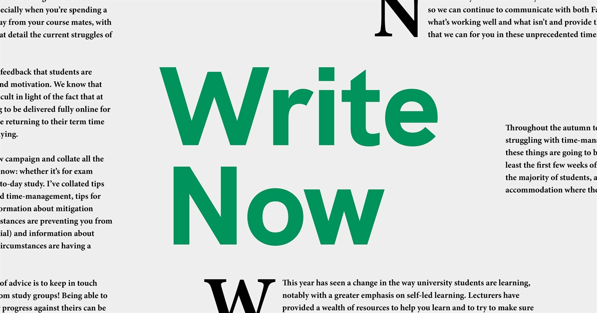 Write Now Campaign