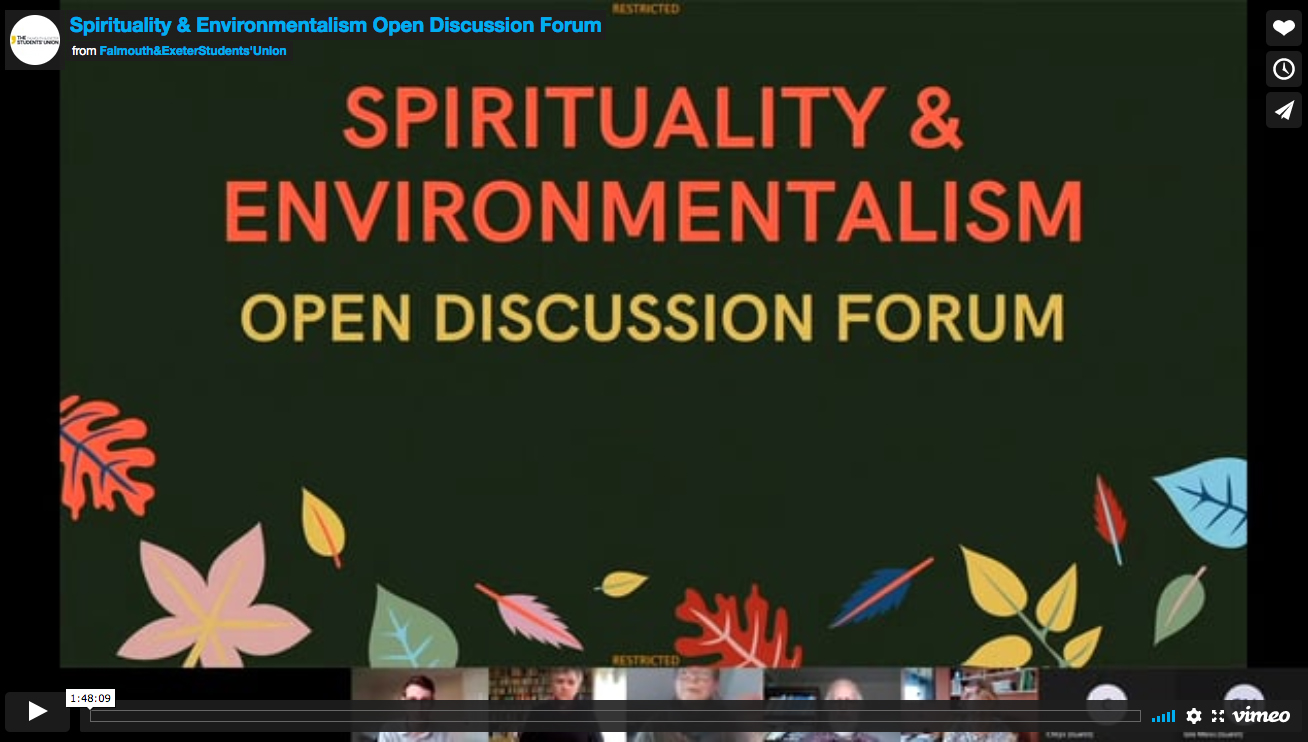 Spirituality and the environment discussion