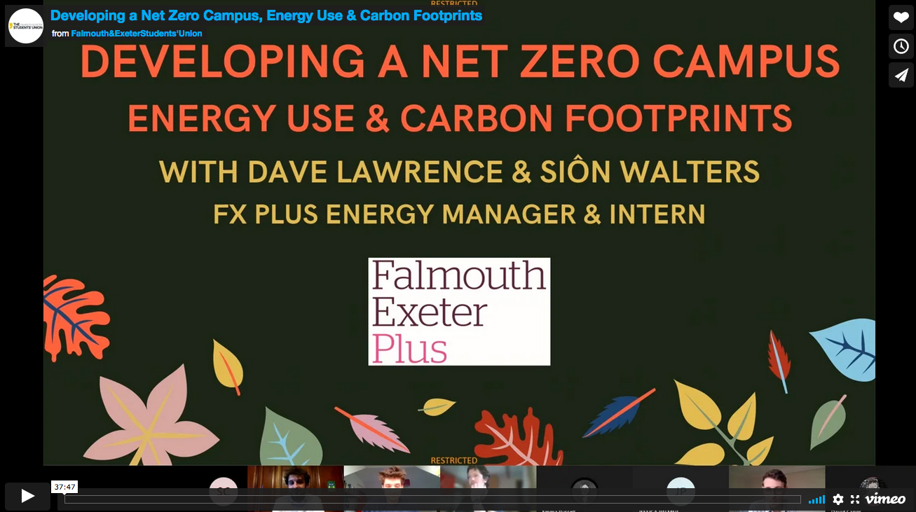 Developing a Net Zero Campus, Energy Use & Carbon Footprints