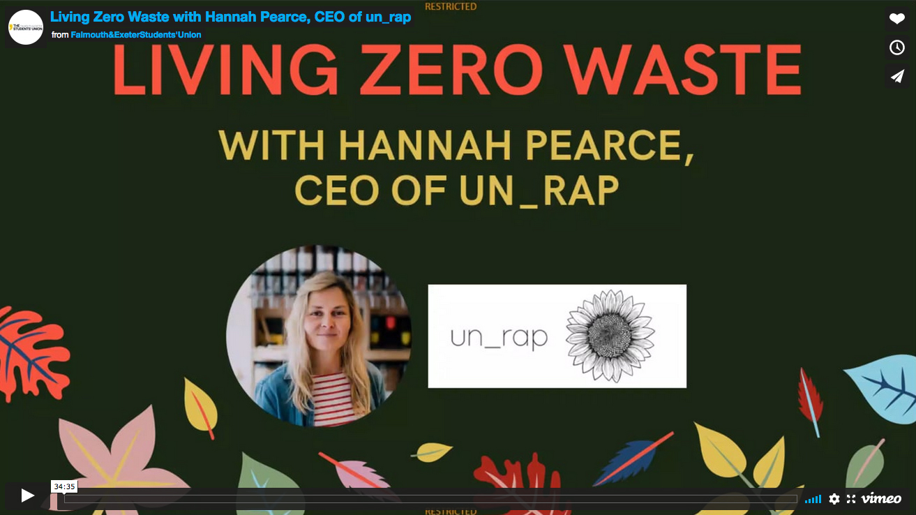 Living Zero Waste with Hannah Pearce, CEO of un_rap