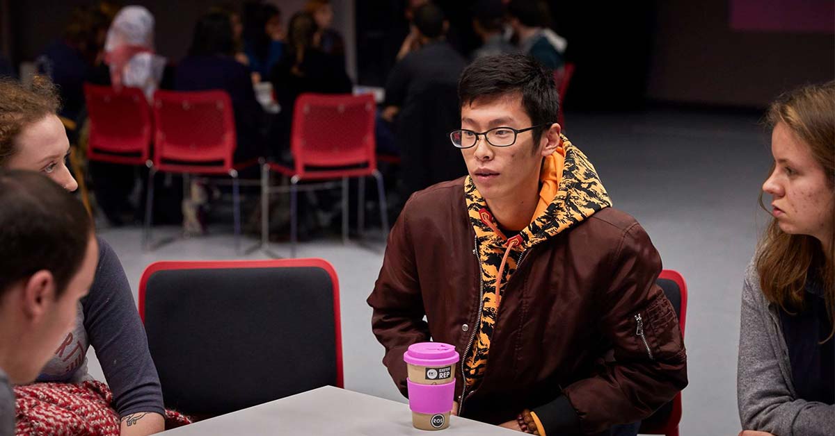 A student at The Big Rep Meeting